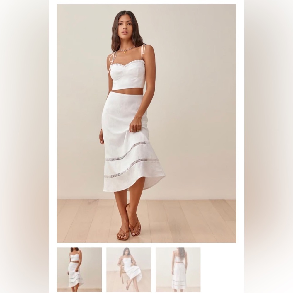 Reformation linen two piece